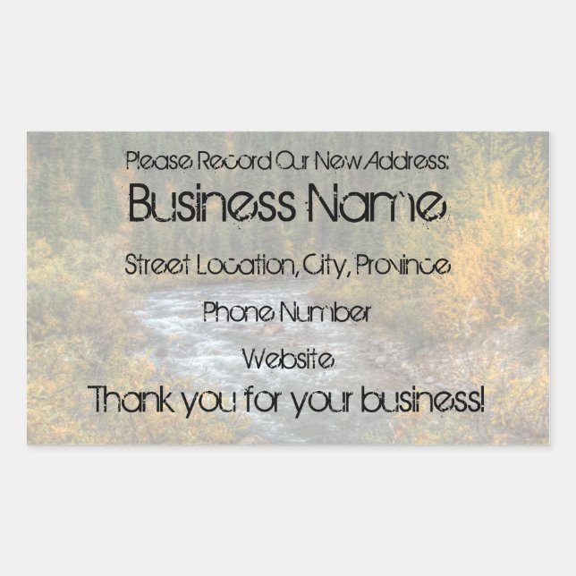 Dreamy River Rectangular Sticker (Front)