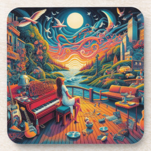 Dreamy Riverfront Harmony Coaster