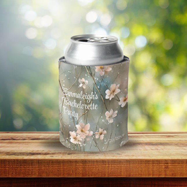 Dreamy Romance Garden Floral Bachelorette Party Can Cooler (Creator Uploaded)