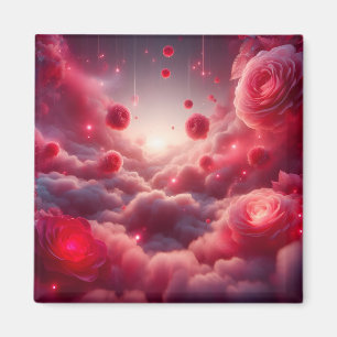 Dreamy Romantic Fantasy Roses Love Magnet