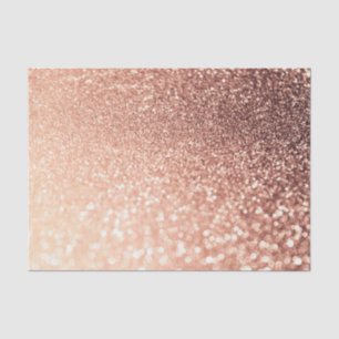 Dreamy Rose Gold Glitter - Peach Glittereffect Tissue Paper
