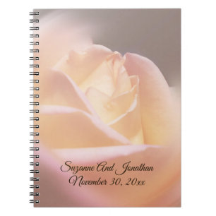 Dreamy Rose Personalized Wedding  Notebook