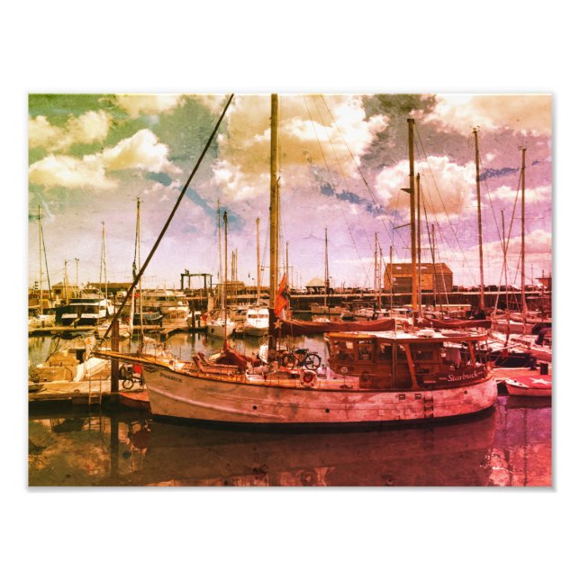 Dreamy sailing photo print (Front)