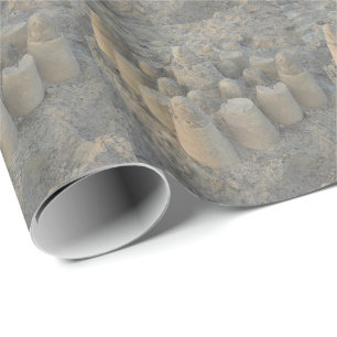 dreamy sandcastle wrapping paper