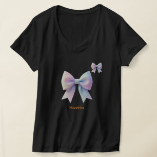 Dreamy Satin Pastel Bow T-Shirt