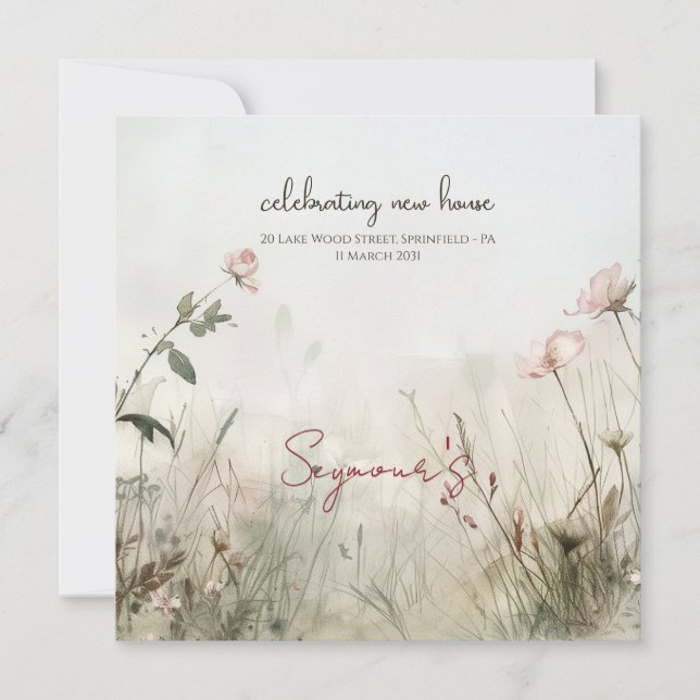 Dreamy Scene of Spring  Flowers (Front)