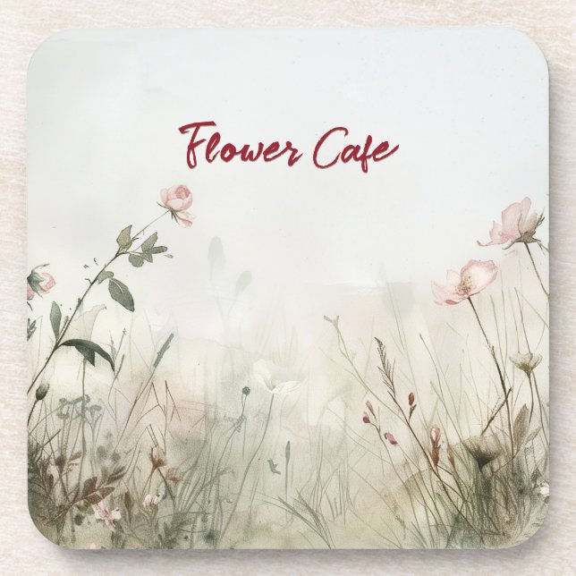 Dreamy Scene of Spring  Flowers Coaster (Front)