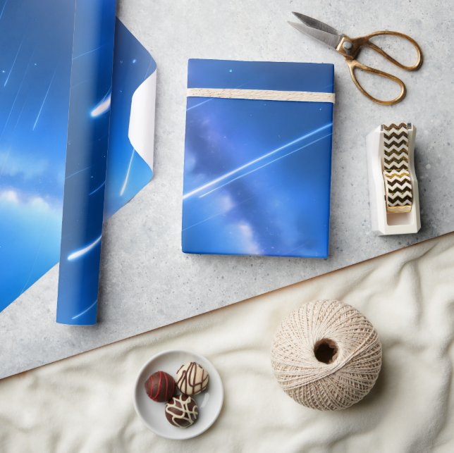 Dreamy Shooting Stars Wrapping Paper (Crafts)