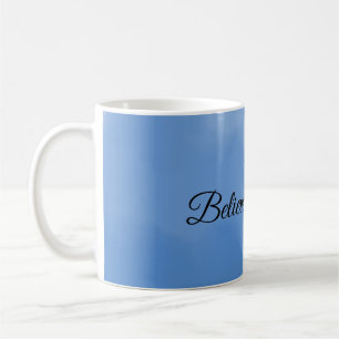 Dreamy sky blue gradient coffee mug
