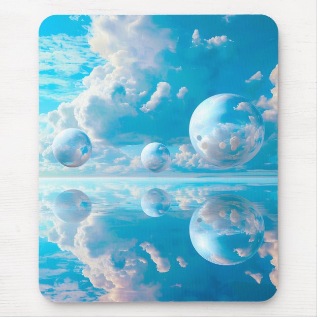 Dreamy Sky Surreal Nature Landscape Mouse Mat (Front)