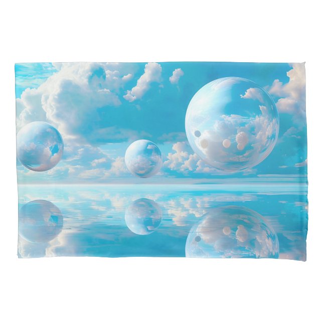 Dreamy Sky Surreal Nature Landscape Pillowcase (Front)
