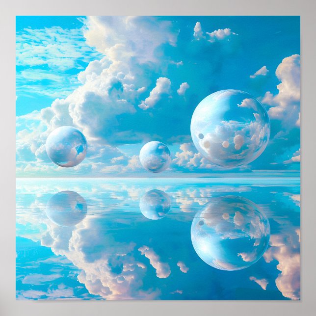 Dreamy Sky Surreal Nature Landscape Poster (Front)