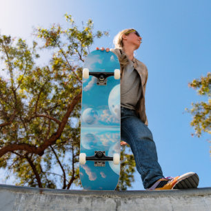 Dreamy Sky Surreal Nature Landscape Skateboard