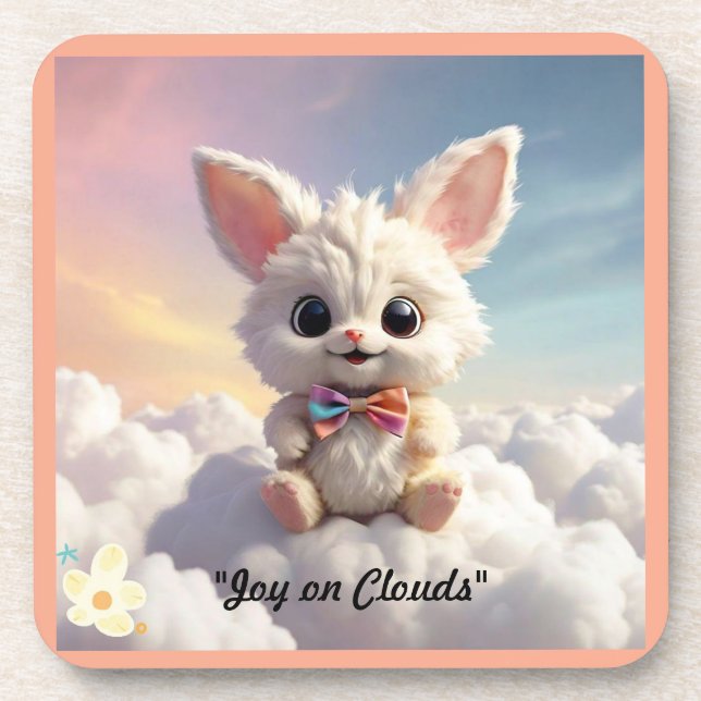 "Dreamy Skywhiskers" Coaster (Front)