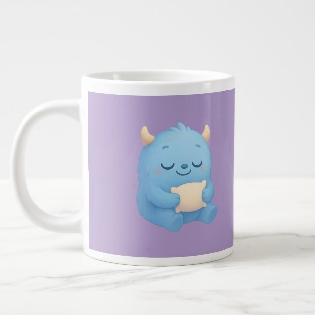 Dreamy Sleep Monster Kids Mug — Sweet Dreams (Left)