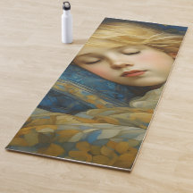 Dreamy Sleeping Child in Floral Quilt