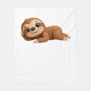 Dreamy Sloth Fleece Blanket