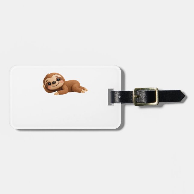Dreamy Sloth Luggage Tag (Front Horizontal)