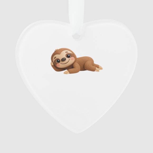 Dreamy Sloth Ornament (Front)