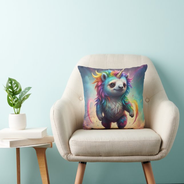 Dreamy Slothicorn: A Rainbow Baby Fantasy, Cushion (Chair)