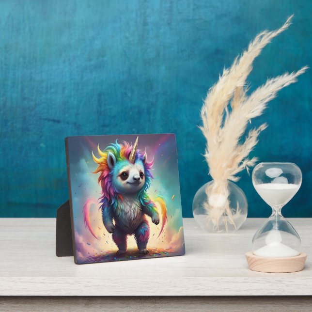 Dreamy Slothicorn: A Rainbow Baby Fantasy, Plaque (Insitu)