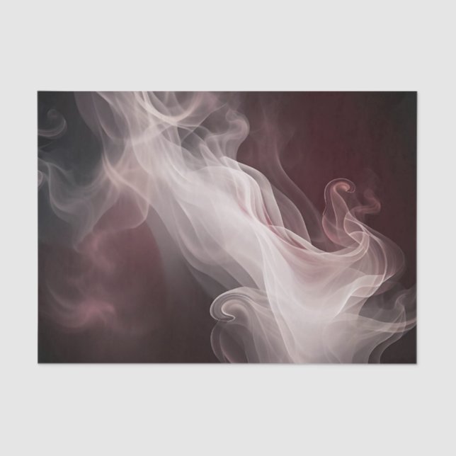 Dreamy Smoke Abstract Marble Tissue Paper (Front)