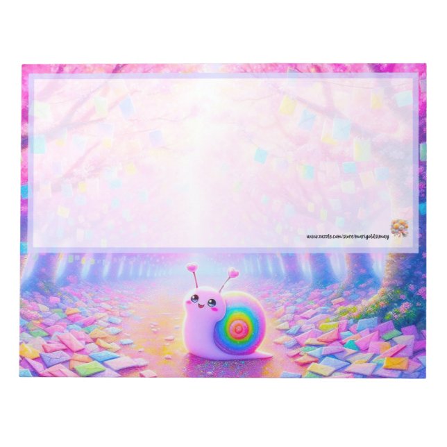 Dreamy Snail Notepad (Front)