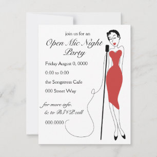 Dreamy Songstress Invitation