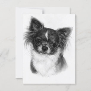 Dreamy Soul - Hand Painted Chihuahua Portrait Postcard