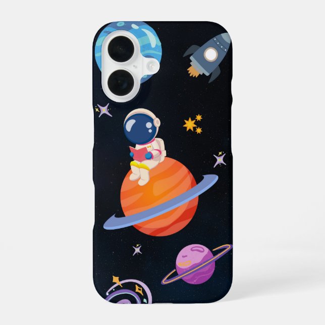 ✨ Dreamy Space Adventure – iPhone 16 Cover Design  (Back)