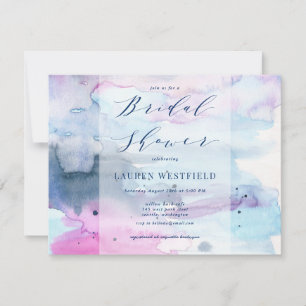 Dreamy Spring Lavender Bridal Shower Invitation
