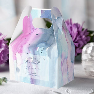 Dreamy Spring Watercolor Bridal Shower Favor Boxes