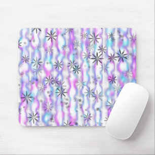 Dreamy Starburst Waves Pattern Mouse Mat