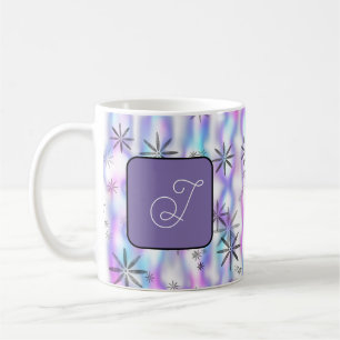 Dreamy Starburst Waves Pattern Personalised Coffee Mug
