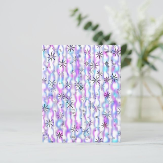 Dreamy Starburst Waves Pattern Scrapbook Paper (Standing Front)