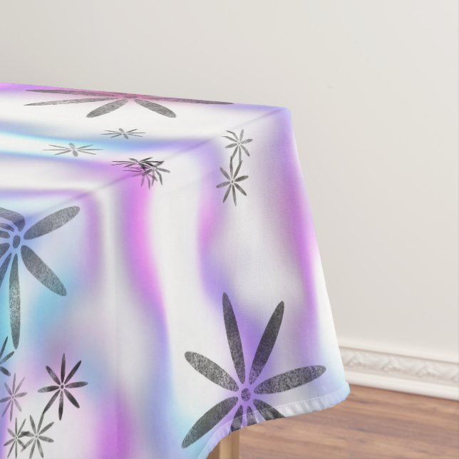 Dreamy Starburst Waves Pattern Tablecloth (In Situ)