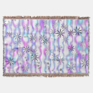 Dreamy Starburst Waves Pattern Throw Blanket