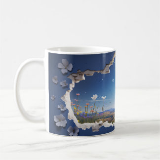 Dreamy Starry Night Landscape - Enchanting 3D Mug