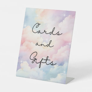 Dreamy Stars Cards Gifts Baby Shower Pedestal Sign