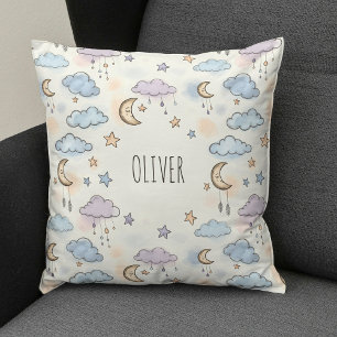 Dreamy Stars, Moons, and Fluffy Clouds  Cushion