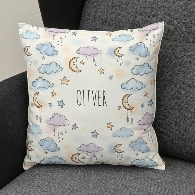 Dreamy Stars, Moons, and Fluffy Clouds  Cushion (Creator Uploaded)