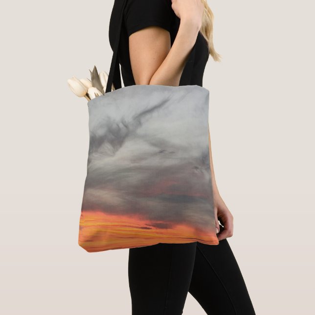 Dreamy Sunset Sky Tote Bag (Close Up)