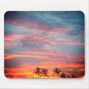 Dreamy Tropical Sunset Mouse Mat