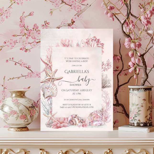 Dreamy Under the Sea Baby Shower Invitation (Creator Uploaded)