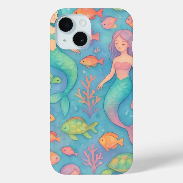 Dreamy Underwater Fantasy Pattern  Case-Mate iPhone Case (Back)