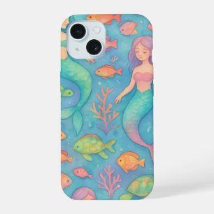 Dreamy Underwater Fantasy Pattern iPhone 15 Case