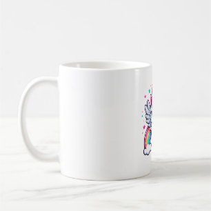 Dreamy Unicorn Cat with Sparkling Wings Coffee Mug