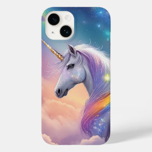 Dreamy Unicorn Glitter Pastel Galaxy Cosmic Clouds Case-Mate iPhone 14 Case
