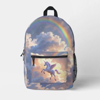 Dreamy Unicorn Glow – Magical Kids Design Printed Backpack