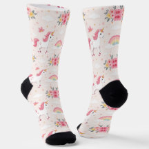 Dreamy Unicorns, Rainbows, Flowers, Chic